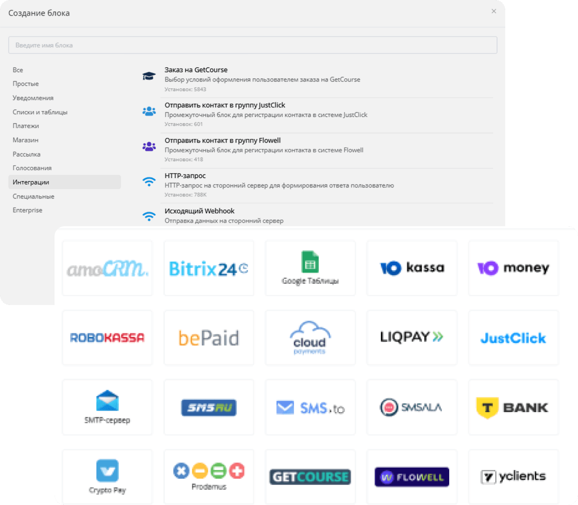 Интеграции в MAX